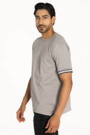 CAMISETA MODA GRIS CLARO REF 13P013