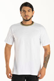 CAMISETA MODA BLANCA CUELLO DOBLE REF 15B050