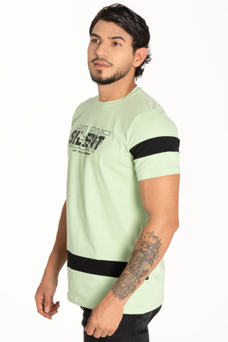 CAMISETA TELA FRIA VERDE MANZANA REF 15F017