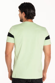 CAMISETA TELA FRIA VERDE MANZANA REF 15F017