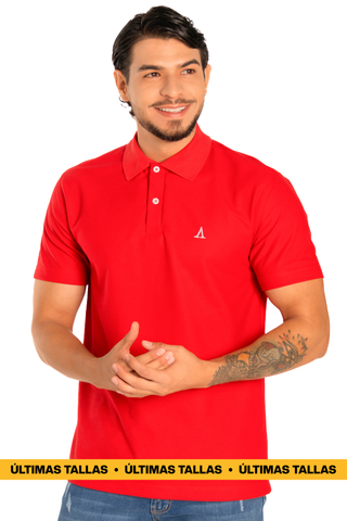 POLO BÁSICA ROJA REF 29A040