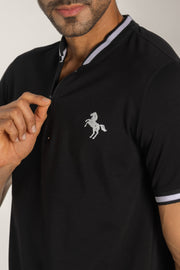 POLO TELA FRIA NEGRO REF 29F015