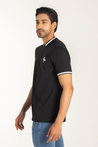 POLO TELA FRIA NEGRO REF 29F015